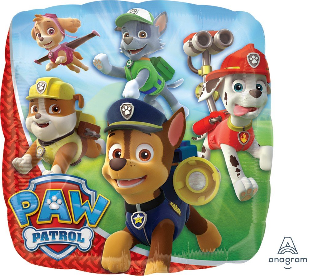 Taglia Unica amscan Generique 6 Palloncini in Lattice Paw Patrol 