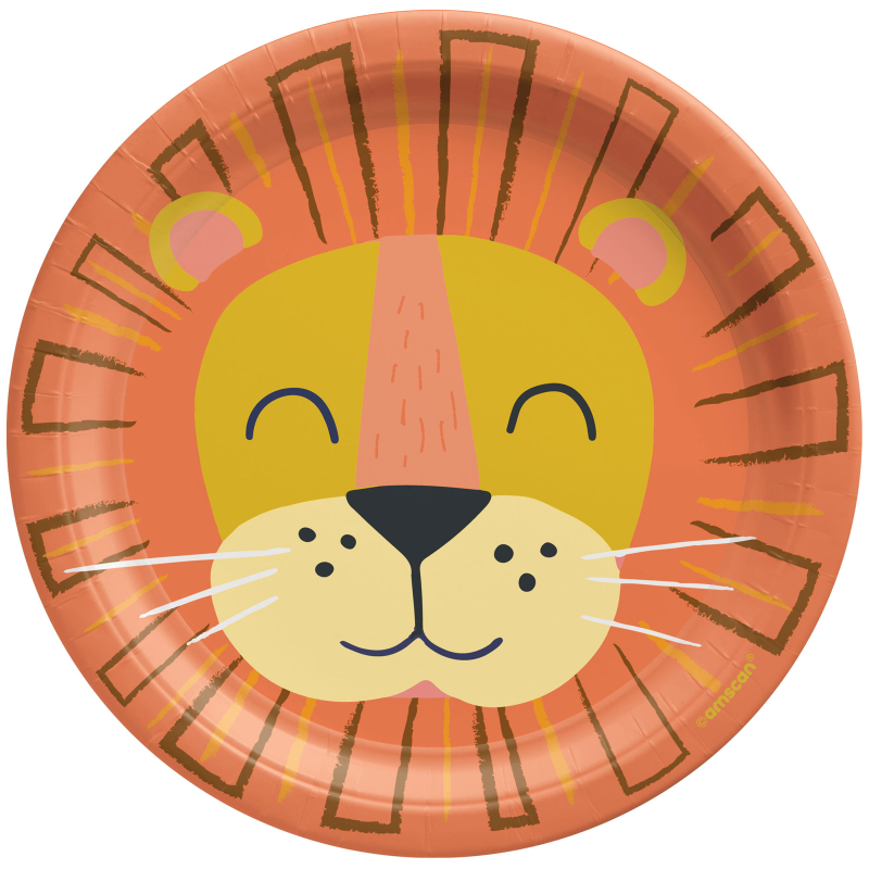 Get Wild Jungle 17cm Round Paper Plates : Amscan Asia Pacific Get Wild Jungle 17cm Round Paper Plates : Amscan Asia Pacific