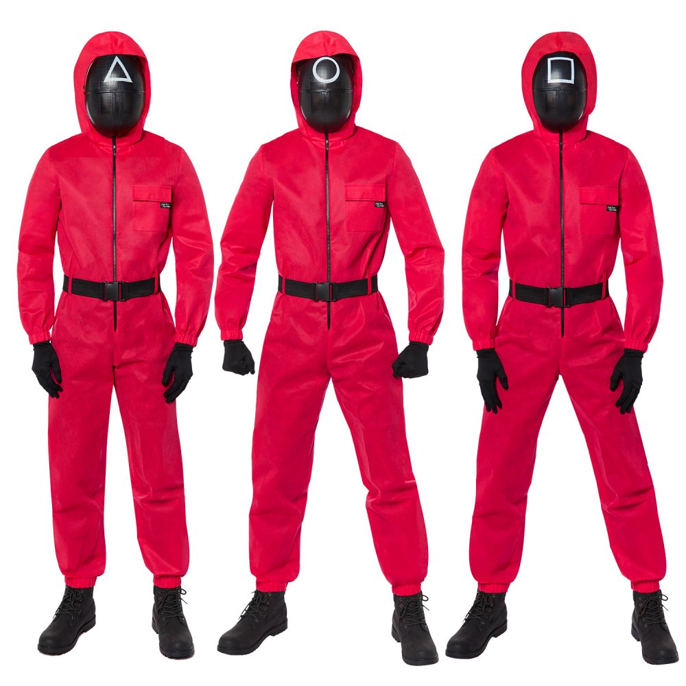Costume Squid Game Guard Deluxe Large : Amscan Asia Pacific