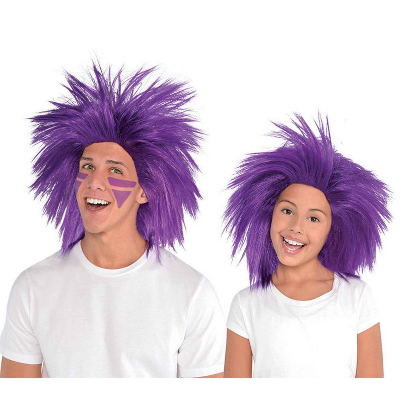 Amscan Crazy Party Wig Costume Silver