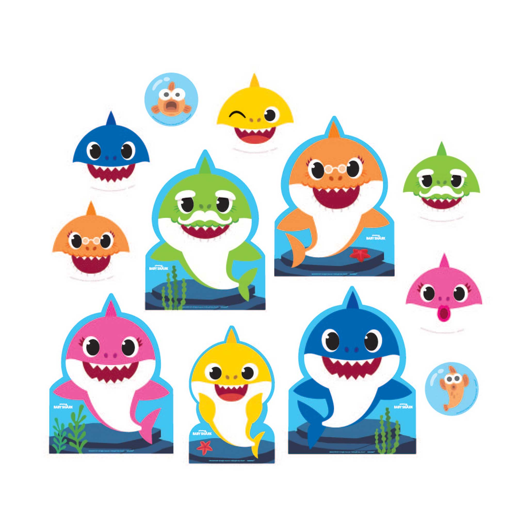 Baby Shark Cutouts Value Pack : Amscan Asia Pacific Baby Shark Cutouts Value Pack : Amscan Asia Pacific