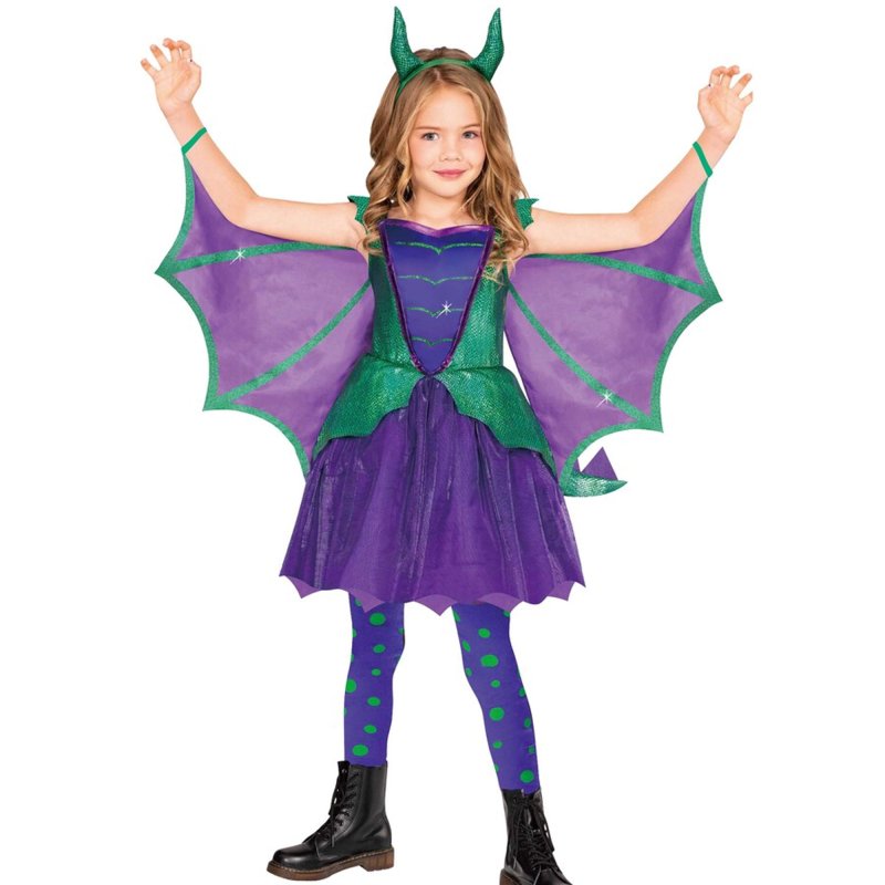 Costume Mystical Dragon Girls 5-7 Years : Amscan Asia Pacific